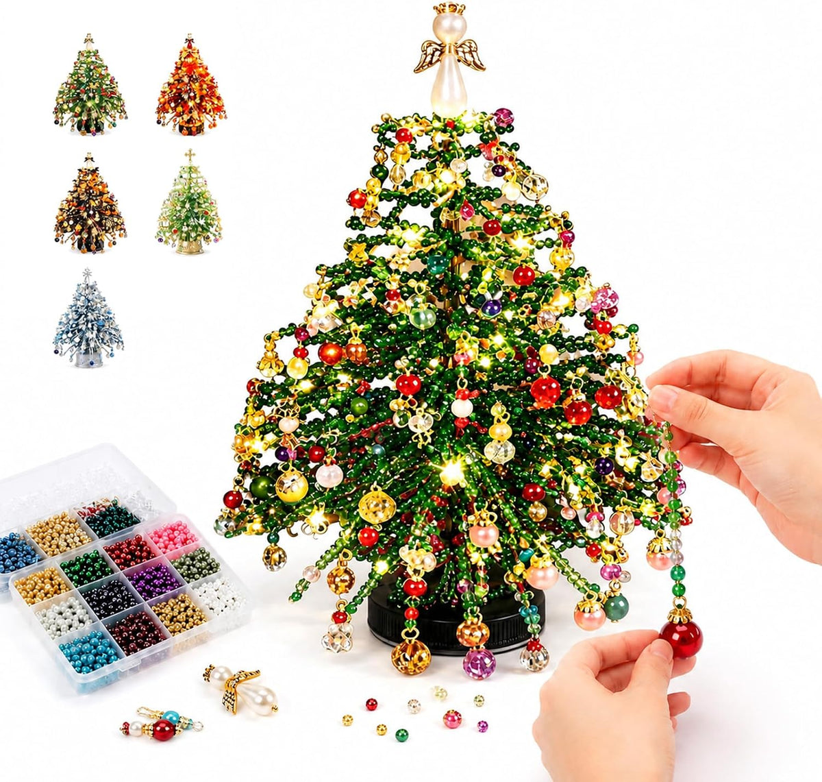 CraftJoy™ DIY Beaded Christmas Tree Kit
