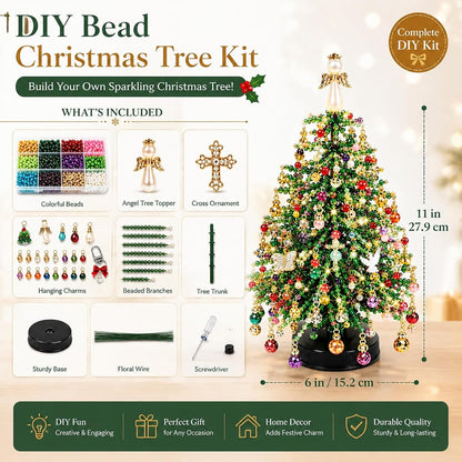 CraftJoy™ DIY Beaded Christmas Tree Kit