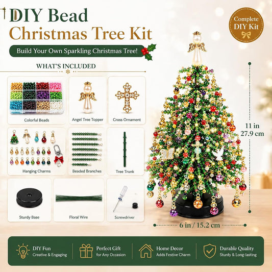 CraftJoy™ DIY Beaded Christmas Tree Kit