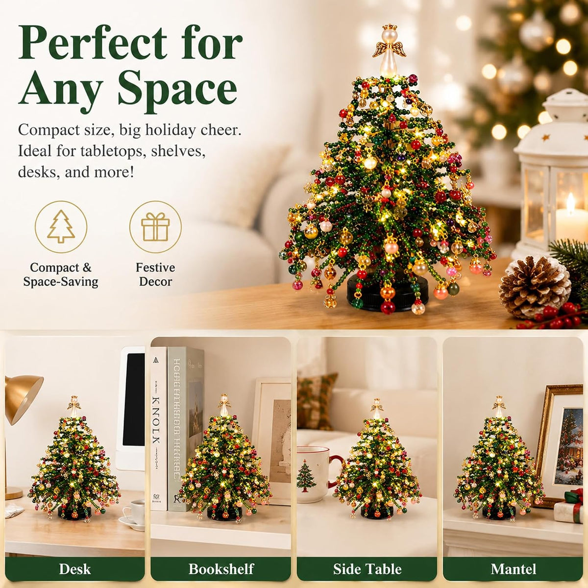 CraftJoy™ DIY Beaded Christmas Tree Kit